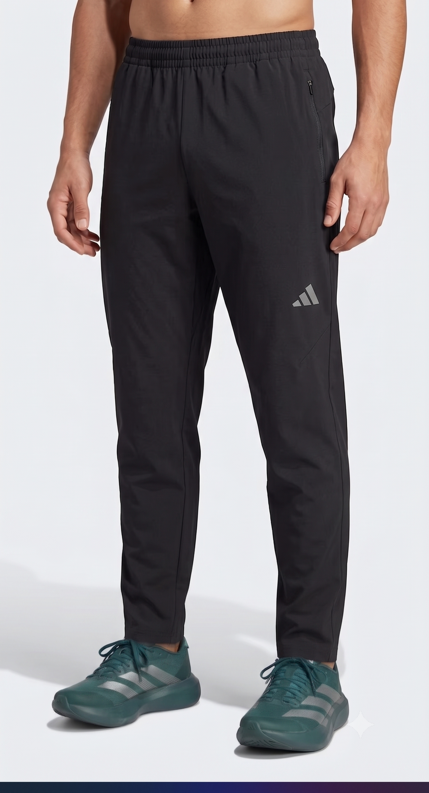 Premium Black DriFit Activewear Trouser