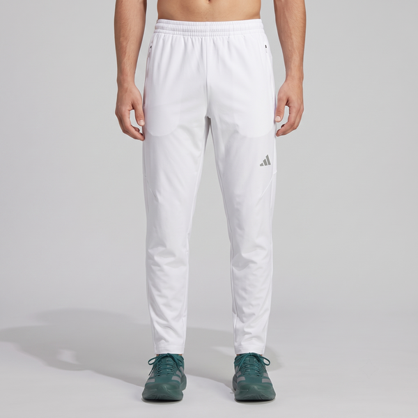 Premium White DriFit Activewear Trouser