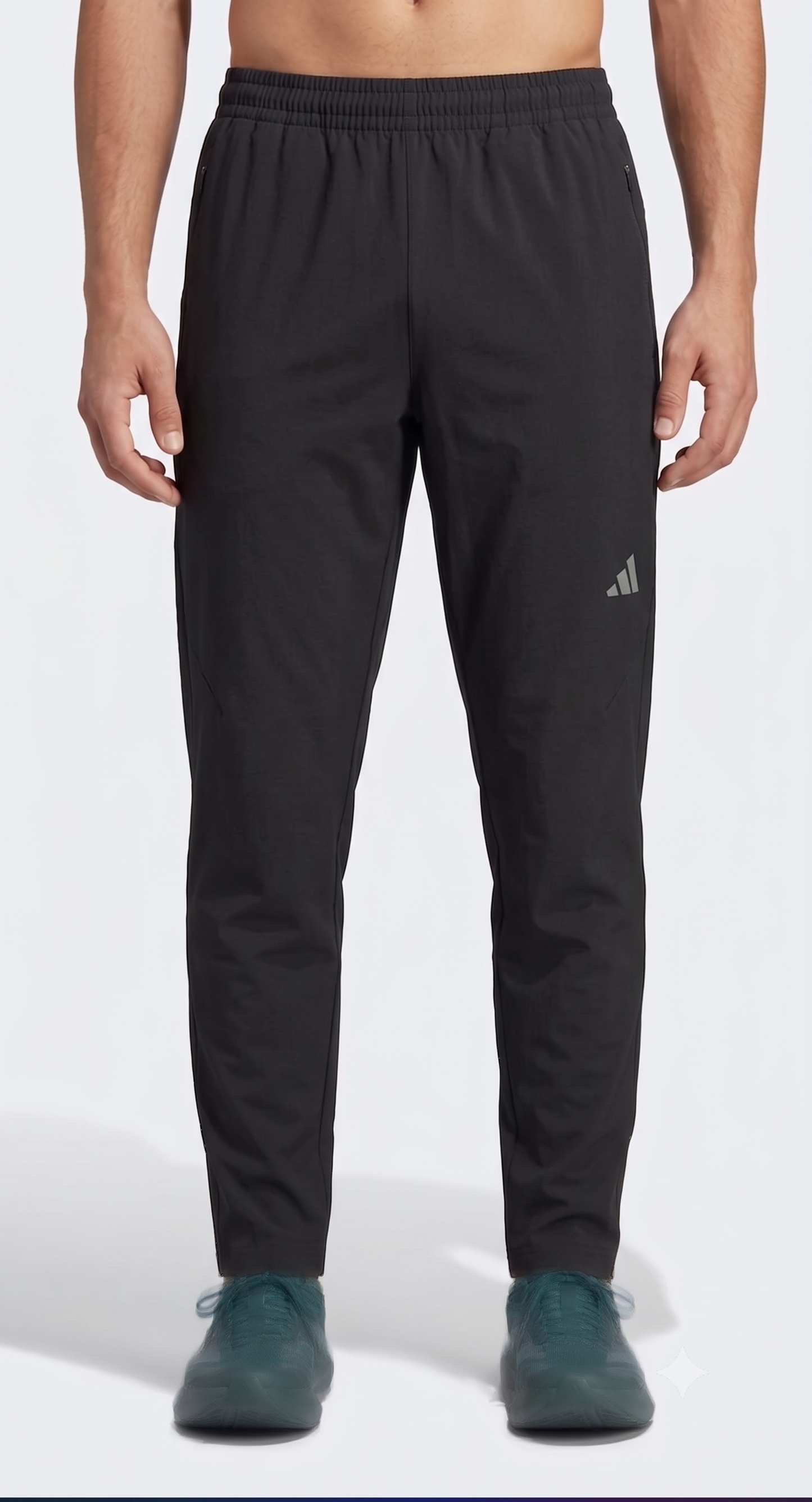 Premium Black DriFit Activewear Trouser
