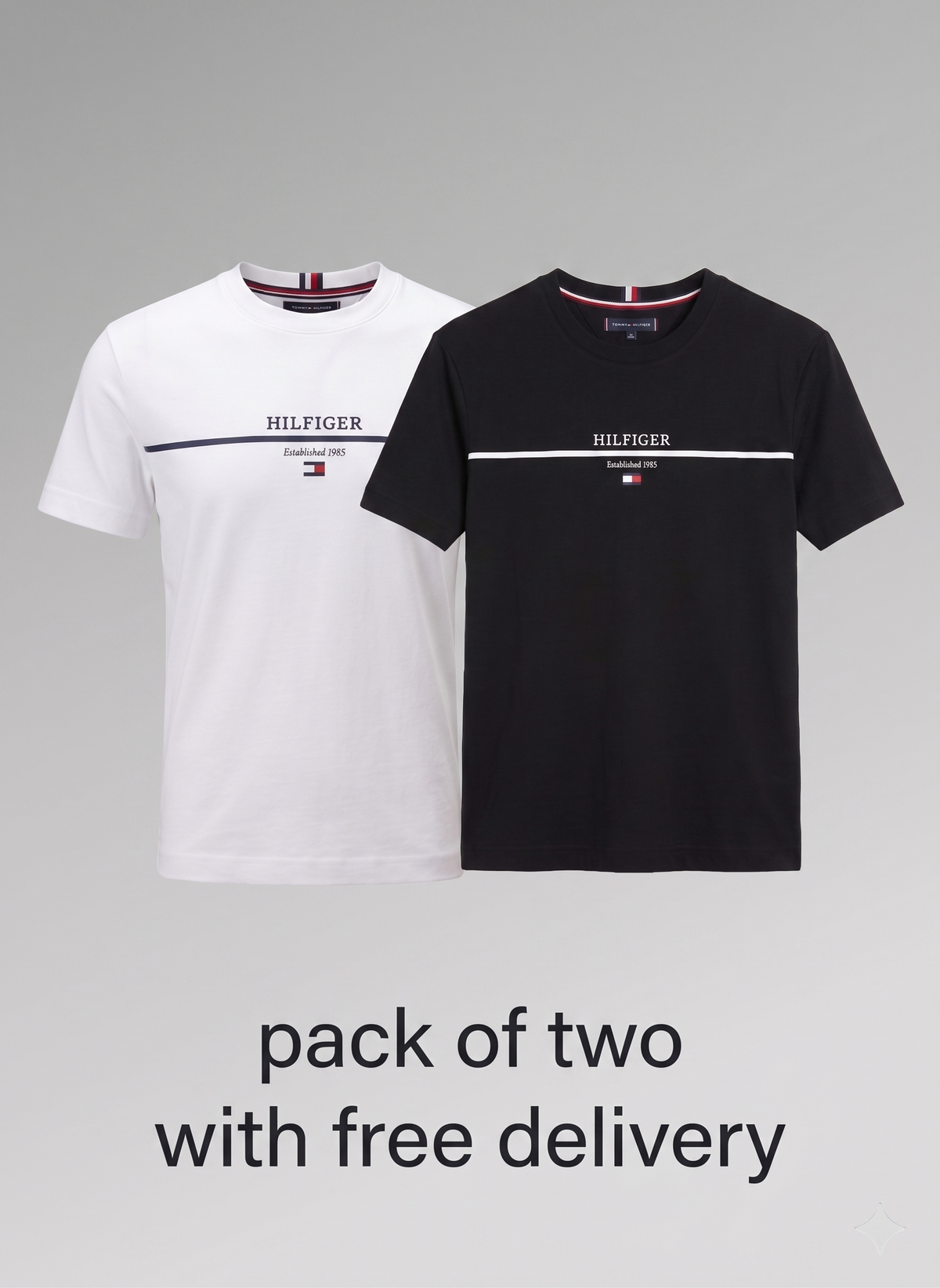 Pack Of Two Round Neck center patti cotton jercy