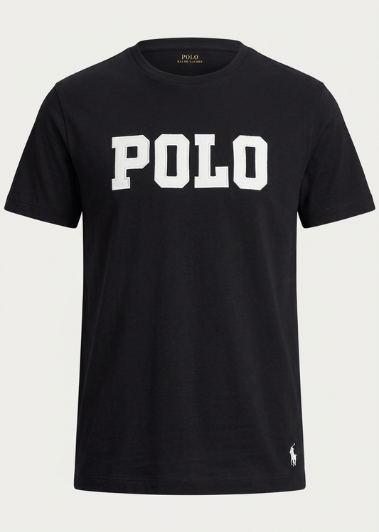 Plo Cotton Jercy Shirt ( Black)