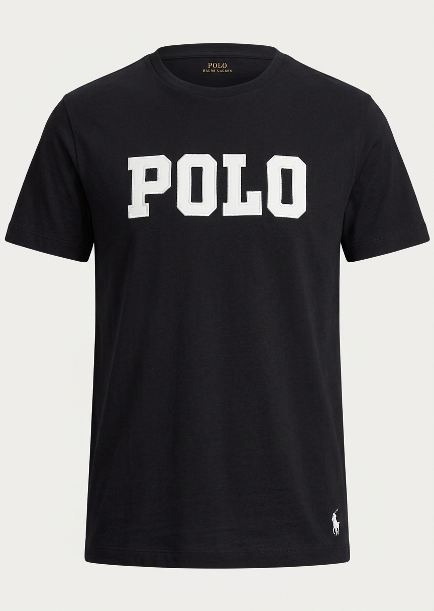 Plo Cotton Jercy Shirt ( Black)