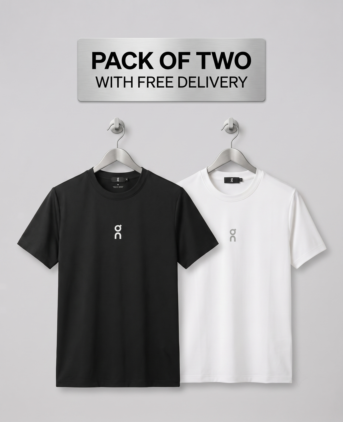 Pack Of Two Q Cotton jercy shirt