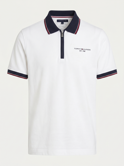 Half zip Pk Fabric TH (White)