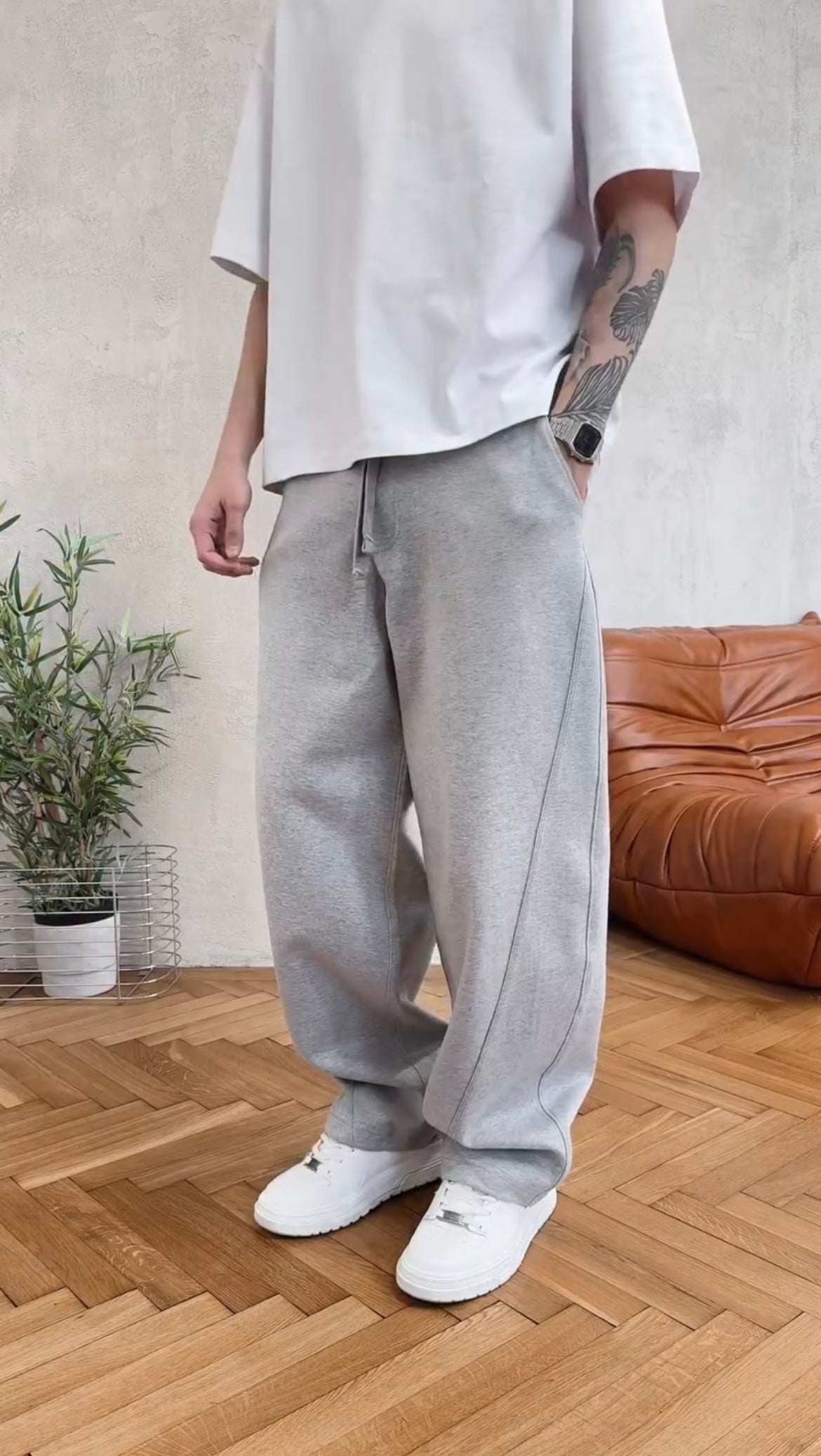 Men's Relaxed Fit Drawstring Sweatpants