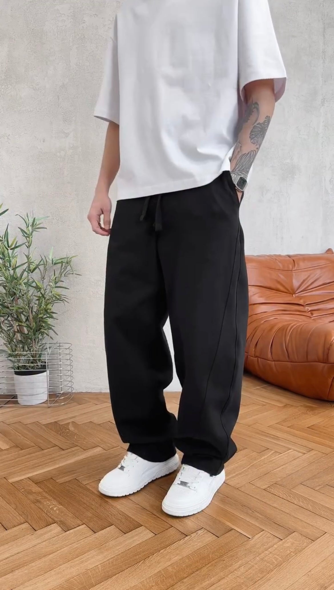 Men's Relaxed Fit Drawstring Sweatpants