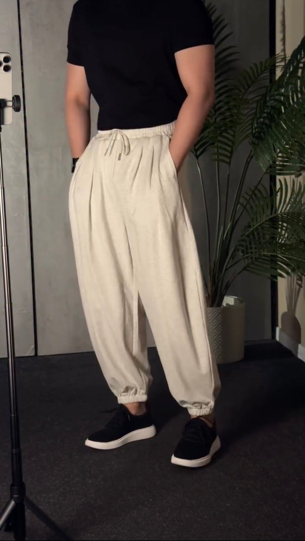 Lightweight Baggy Cuffed Pants
