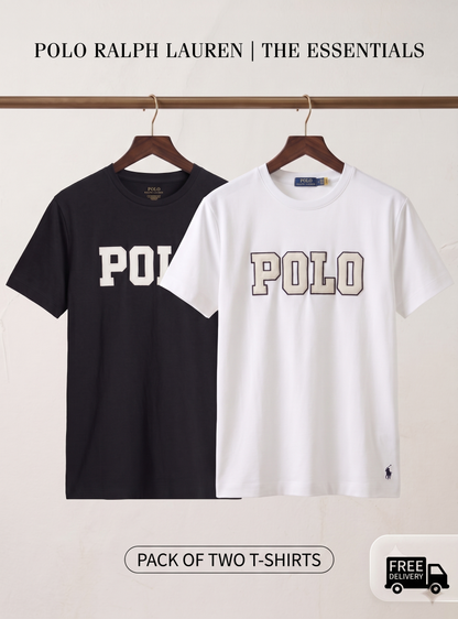 Pack Of Two Plo Cotton jercy shirt
